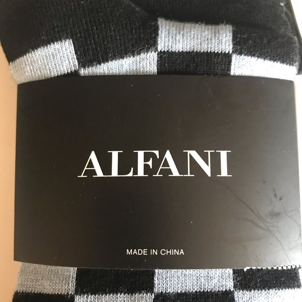 Alfani 4-pack Trouser Socks Light Blue Grey Black - Picture 3 of 4